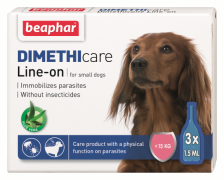 beaphar DIMETHICARE Line-on ampule proti bolham, klopom in insektom - za male pse (<15 kg)