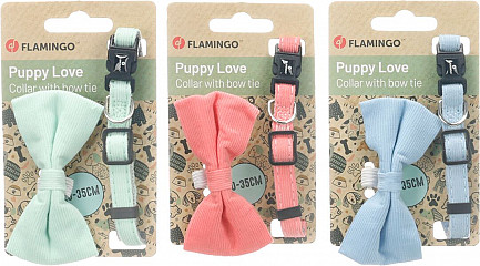 Flamingo ovratnica s pentljo Elfi
