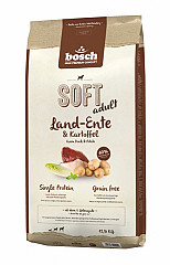 Bosch Soft+ domača raca in krompir - brez žit - en vir beljakovin - s 60% svežega domačega račjega mesa
