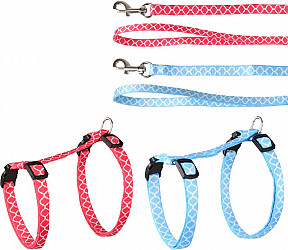 Flamingo oprtnica + povodec za mačke AMSI 20 - 35 cm