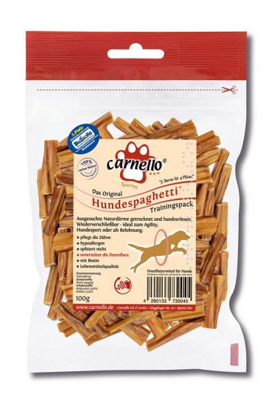 carnello hundespaghetti priboljški za trening