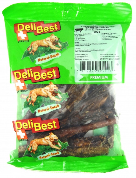 delibest naravni priboljški za pse - goveje palčke