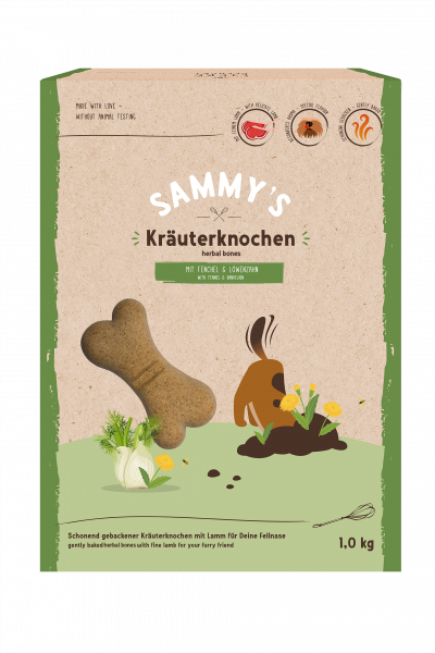 SAMMYS KRÄUTERKNOCHEN - zeliščni piškoti