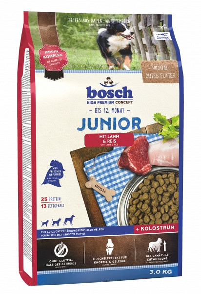 Hrana za pse Bosch Junior z jagnjetino in rižem