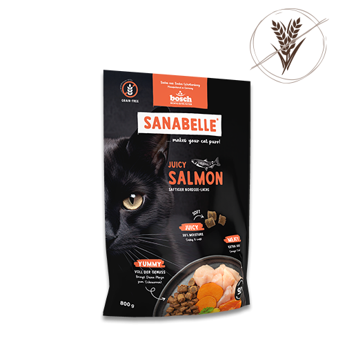 SANABELLE JUICY SALMON - MEHKI BRIKETI Z LOSOSOM