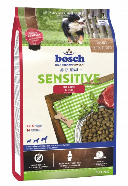 Bosch Sensitive z jagnjetino in rižem