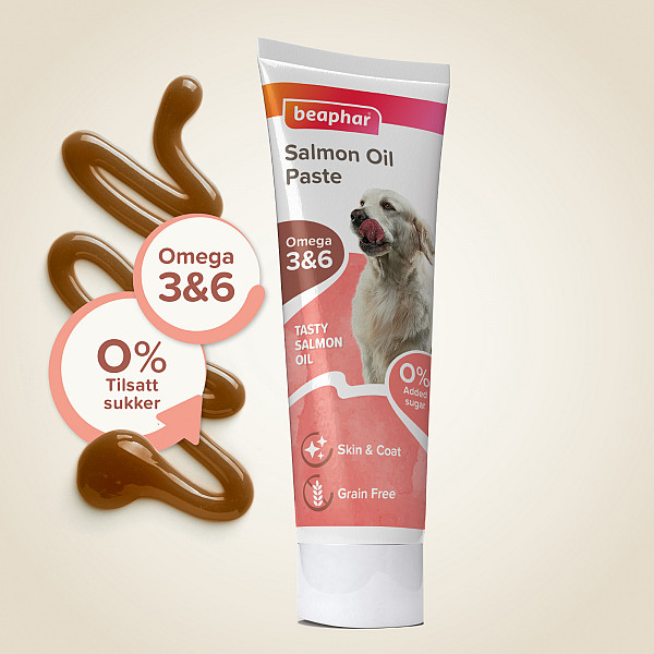 Beaphar Salmon Oil Paste - pasta z lososovim oljem