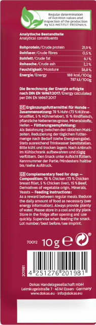 DOKAS - PIŠČANČJE ROLICE Z GOVEDINO 