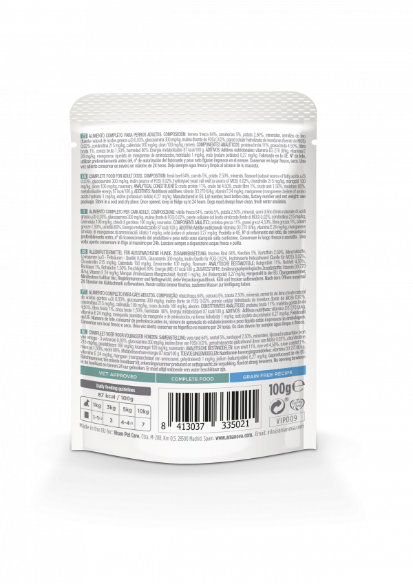 AMANOVA GOVEDINA BREZ ŽIT - natural & tasty Irresistible Beef