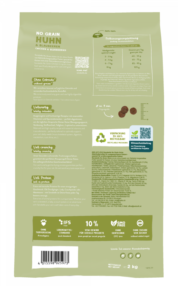 Hrana za mačke Sanabelle No Grain