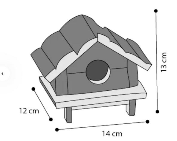 FLAMINGO - LESENA HIŠKA ZA GLODALCE CABIN