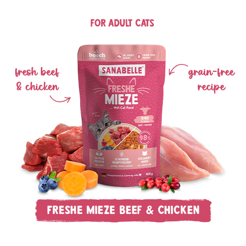 Sanabelle Freshe Mieze - govedina in piščanec