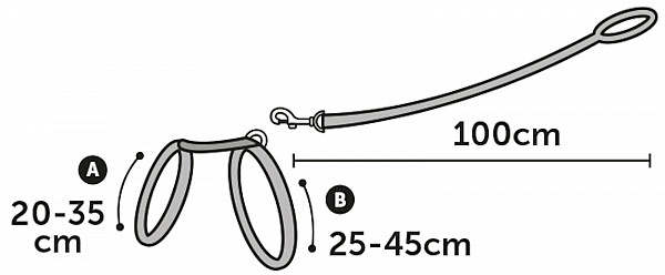 Flamingo oprtnica + povodec za mačke AMSI 20 - 35 cm